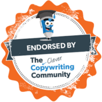 Endorsed by The Clever Copywriting Community badge